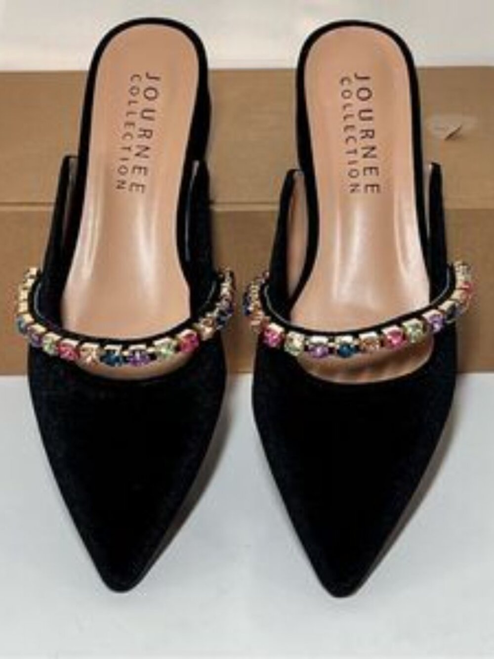 Journee Collection Jewel Mules - Picture 3 of 7